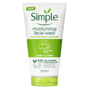 Simple Kind to Skin Moisturizing Facial Wash for Sensitive Skin, 5 oz