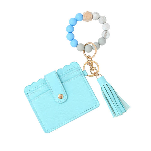 Urban Chic Beaded Wristlet Keychain