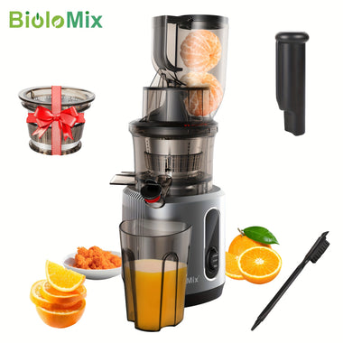 Juicer – Single  Cold Press Juicer for Nutrient-Rich Fruit & Vegetable Juice, BPA-Free, Easy to Clean