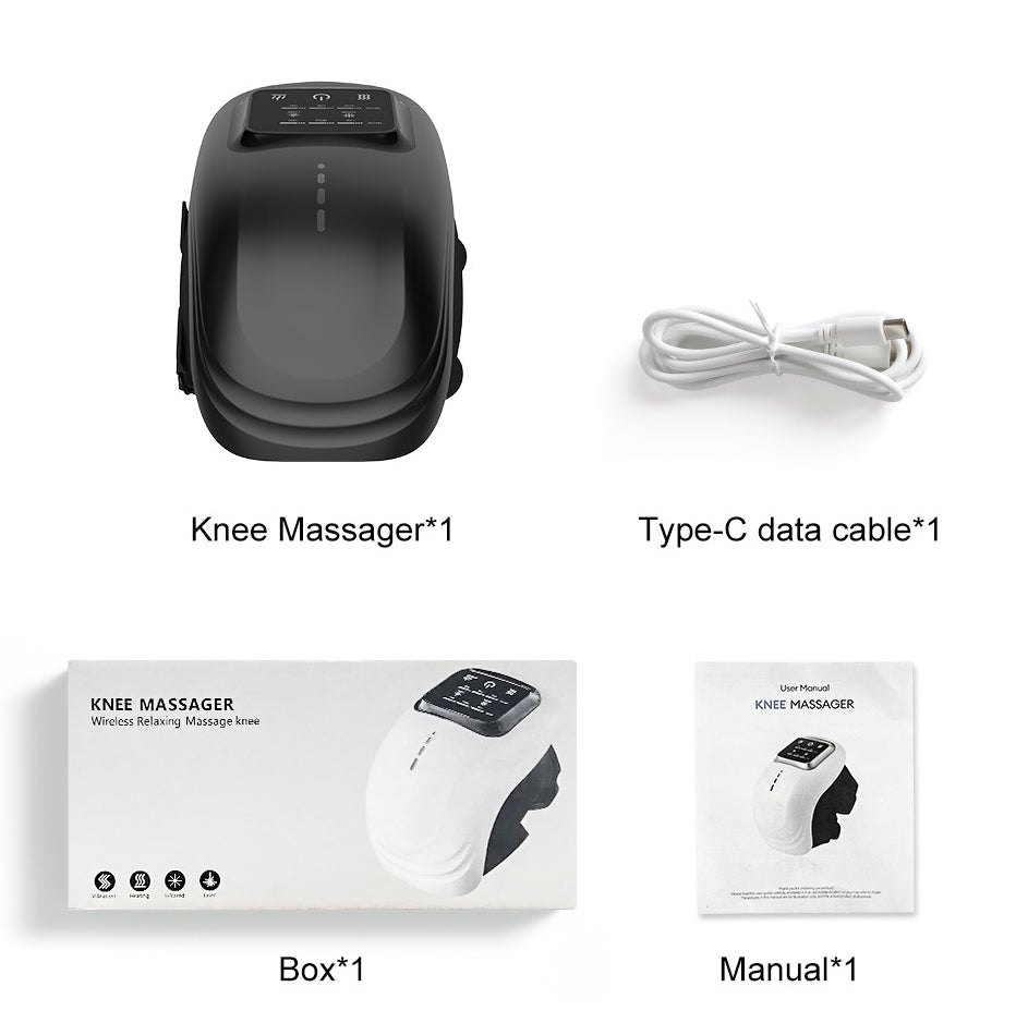 Rechargeable Knee Massager with Heat & Vibration for Pain Relief