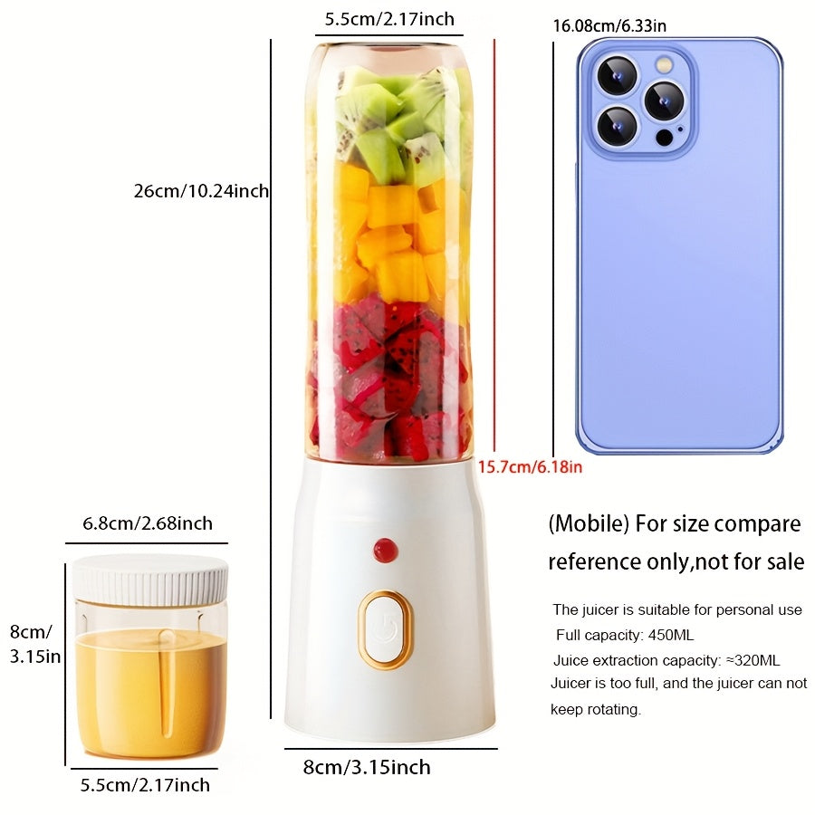 Portable USB Rechargeable Mini Blender – Travel-Friendly