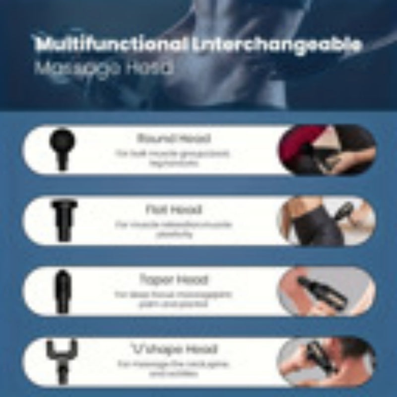 Mini Portable Massage Gun – USB Rechargeable Deep Tissue Muscle Relaxer