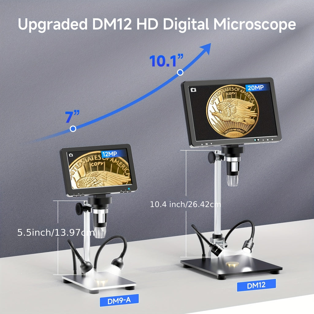 Digital Microscope 2000X Soldering Microscope with IPS Screen