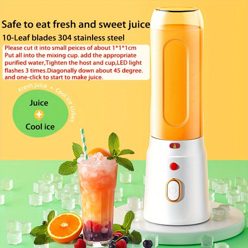Portable USB Rechargeable Mini Blender – Travel-Friendly