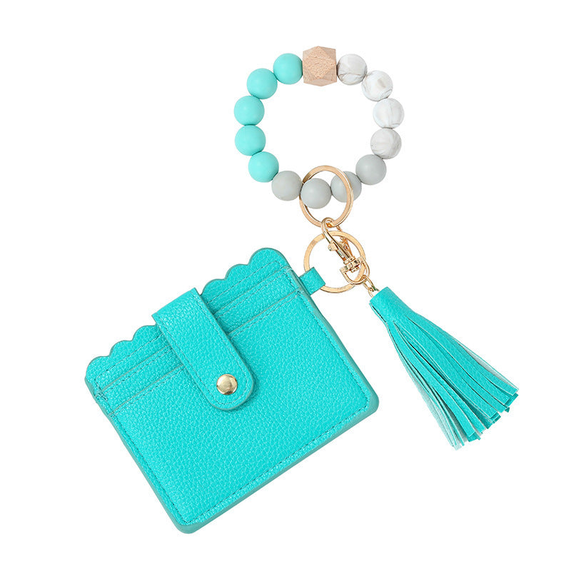 Urban Chic Beaded Wristlet Keychain