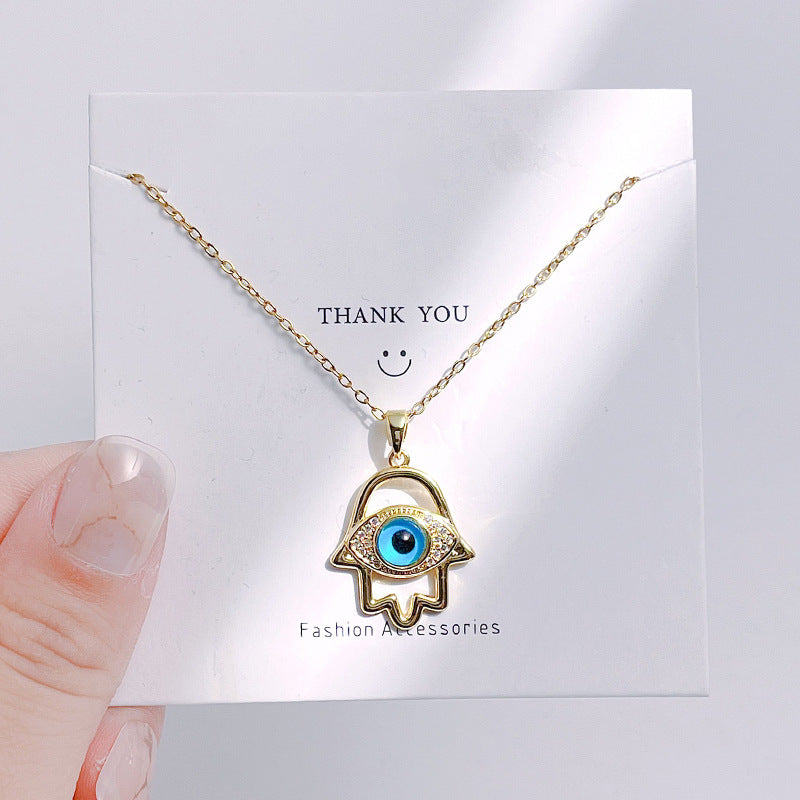 Evil Eye Hand Necklace