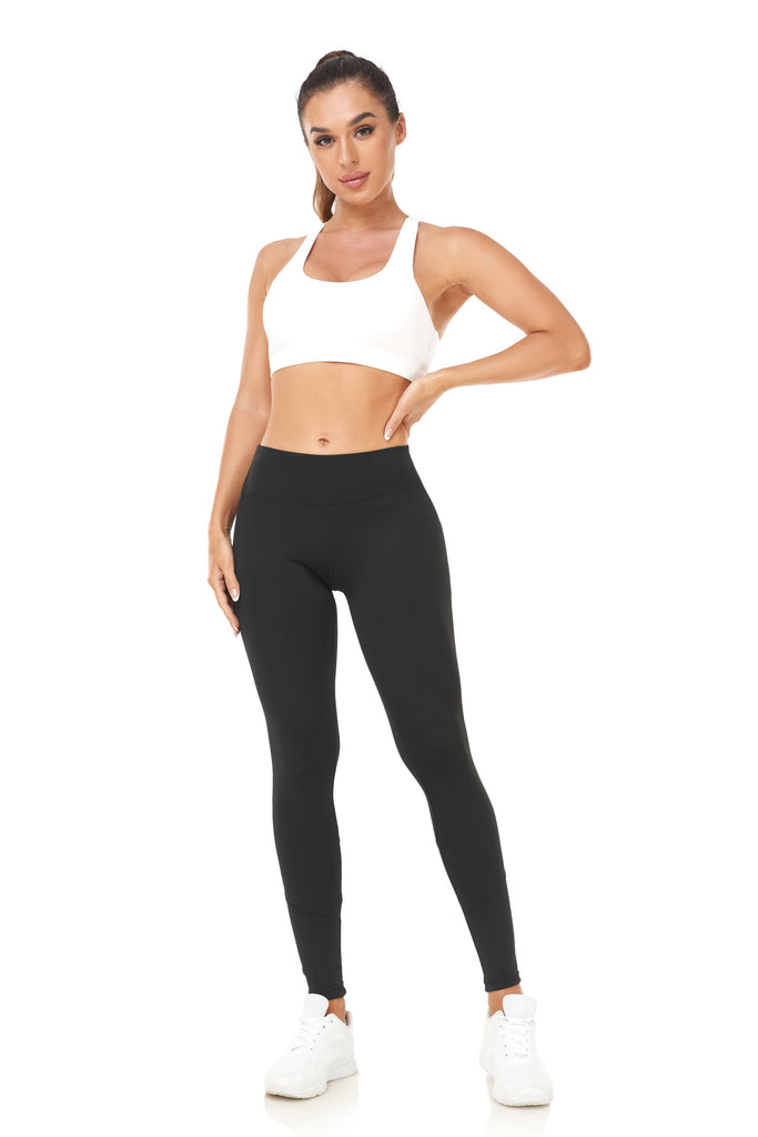 Quick-Dry Stretch Yoga Pants with Mesh Panels, Tummy Control Athletic Workout Tights