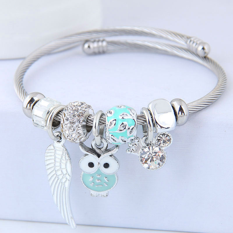 Divine Guardian Owl Charm Bracelet