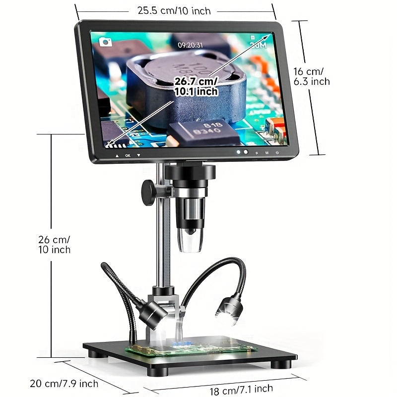 Digital Microscope 2000X Soldering Microscope with IPS Screen