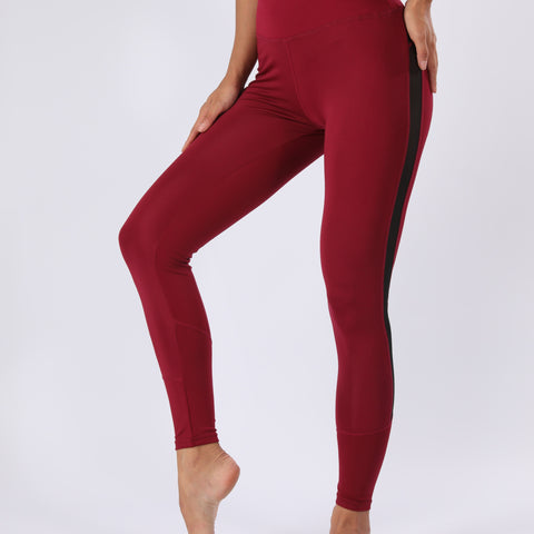 Quick-Dry Stretch Yoga Pants with Mesh Panels, Tummy Control Athletic Workout Tights