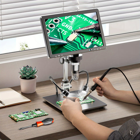 Digital Microscope 2000X Soldering Microscope with IPS Screen