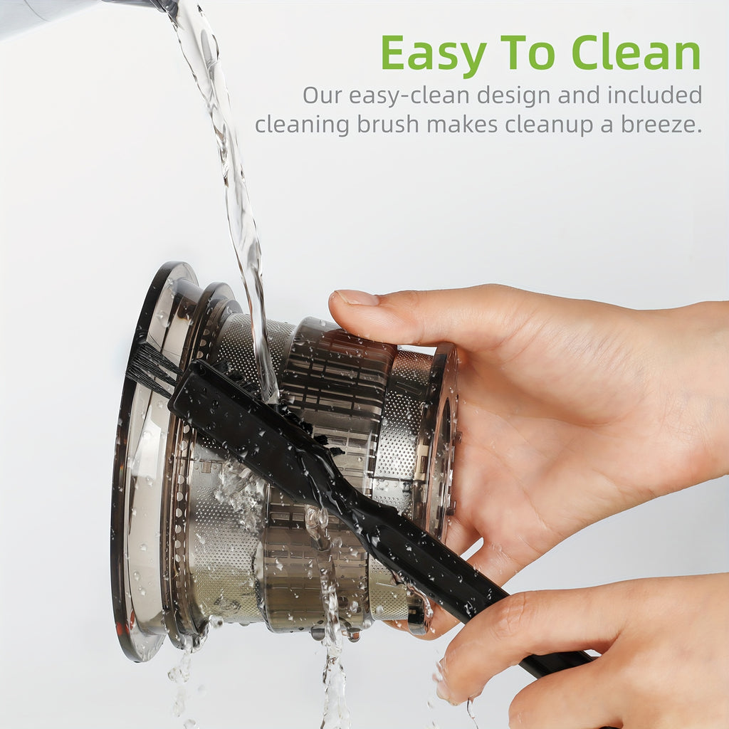 Juicer – Single  Cold Press Juicer for Nutrient-Rich Fruit & Vegetable Juice, BPA-Free, Easy to Clean