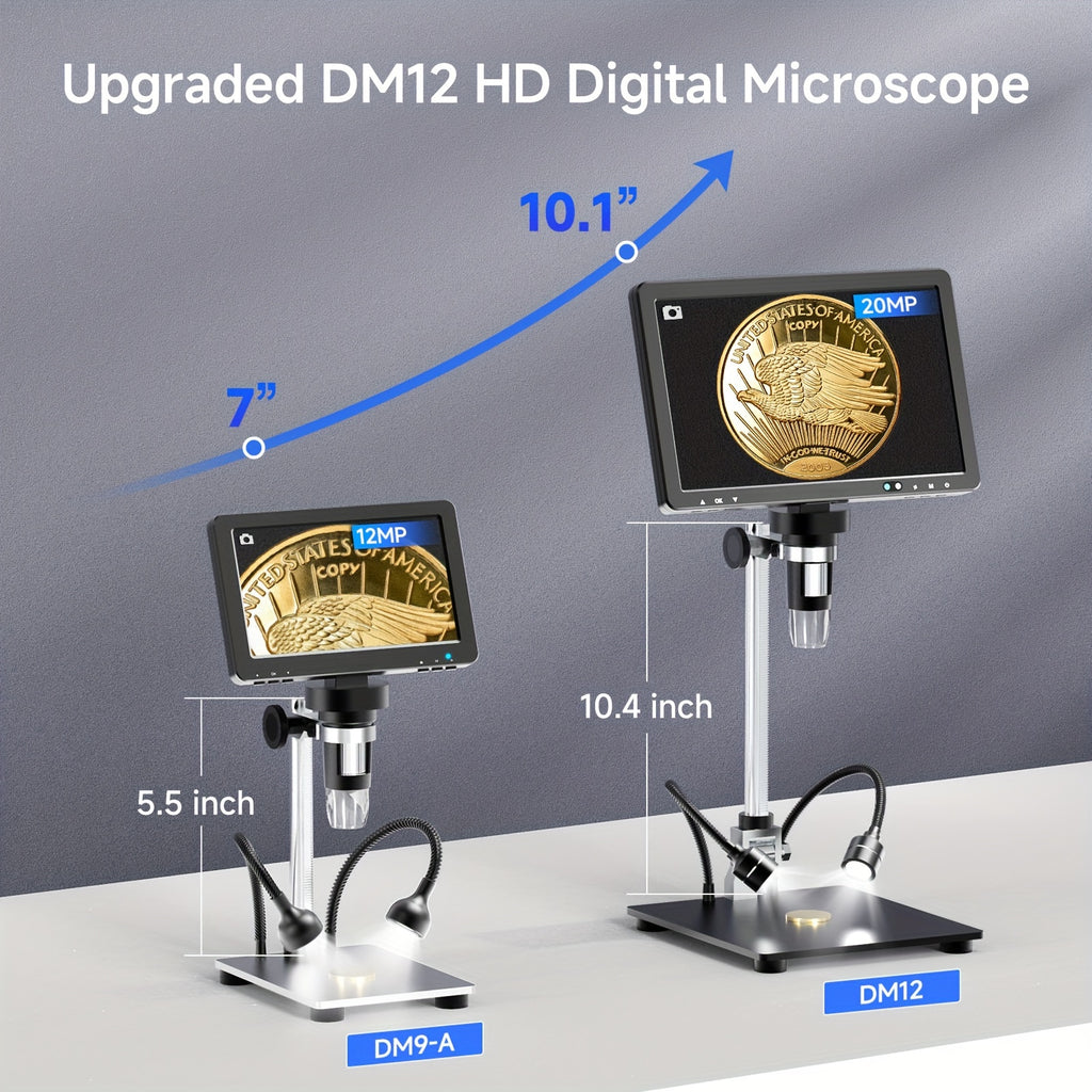 Digital Microscope 2000X Soldering Microscope with IPS Screen