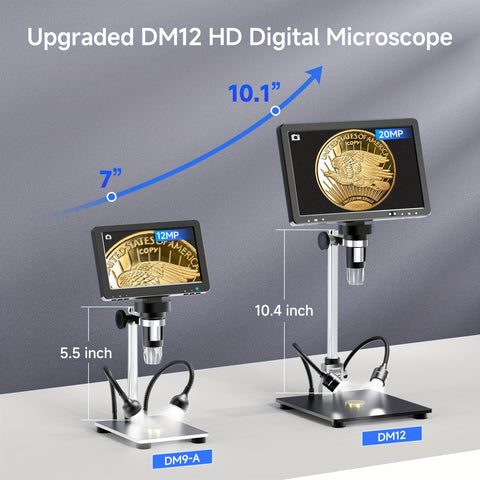 Digital Microscope 2000X Soldering Microscope with IPS Screen