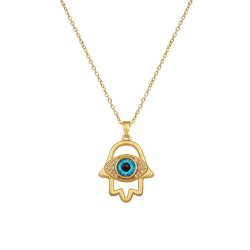 Evil Eye Hand Necklace