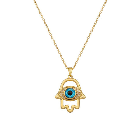 Evil Eye Hand Necklace