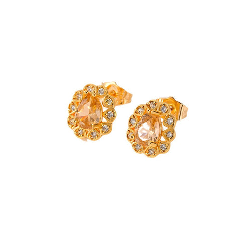 Luxe Prism Zircon Stud Earrings