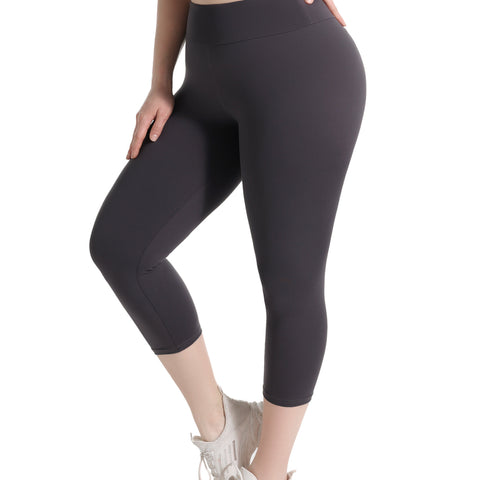 High-Waist Tummy Control Yoga Pants with Pockets, 4-Way Stretch Black Workout Tights
