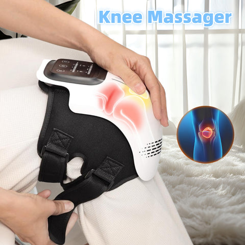 Rechargeable Knee Massager with Heat & Vibration for Pain Relief
