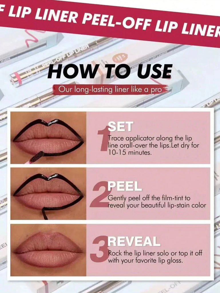 Peel & Reveal Lip Liner Tint – Waterproof Matte