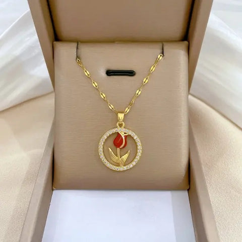 Elegant Micro-Inlaid Zircon Butterfly Choker Necklace