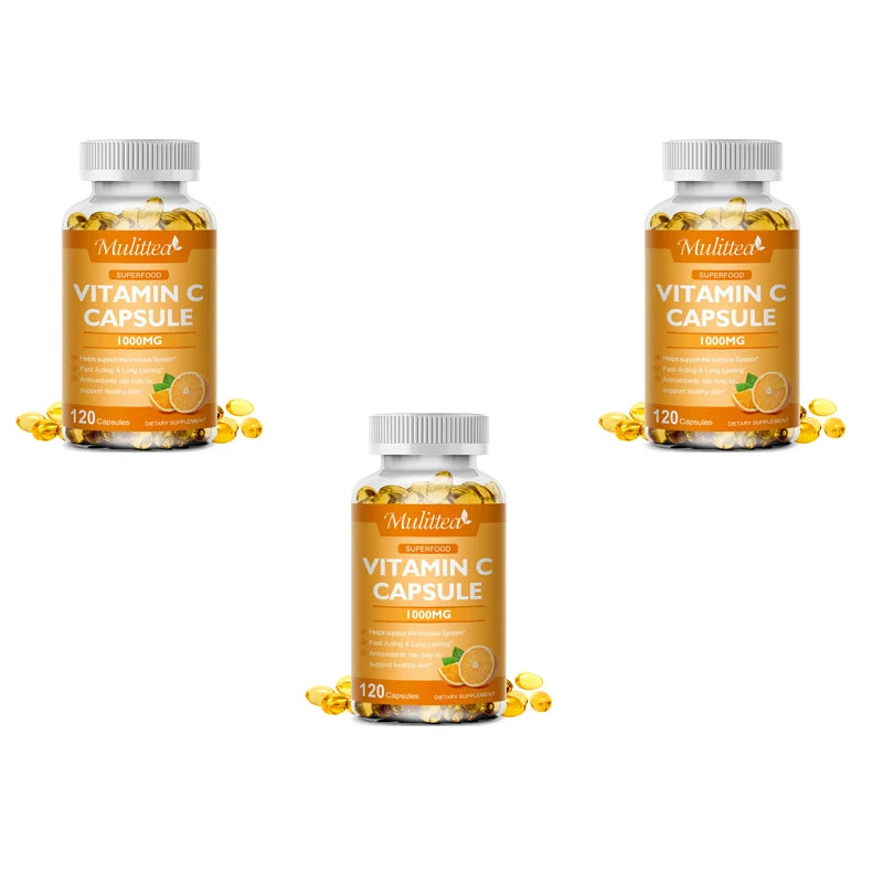 Vitamin C 1000mg – Mulittea Beauty & Health Helper for Skin, Hair & Nails”