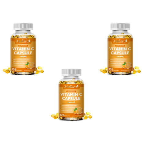 Vitamin C 1000mg – Mulittea Beauty & Health Helper for Skin, Hair & Nails”
