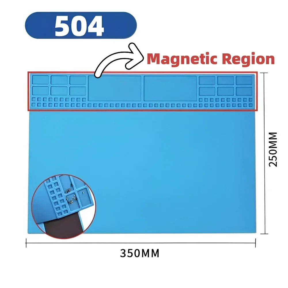 Phone & Circuit Board Repair Mat – Magnetic Silicone