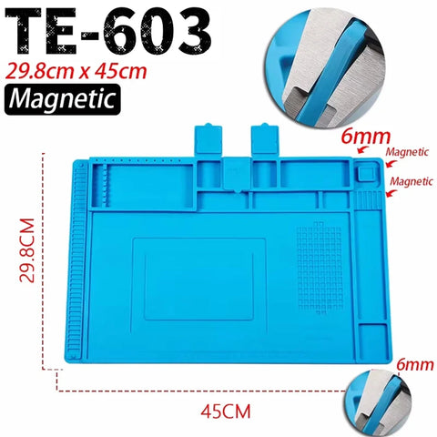 Phone & Circuit Board Repair Mat – Magnetic Silicone