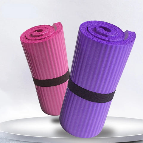 Shock-Absorbing Yoga Mat – 1.5 cm Thick for Pilates & Gymnastics