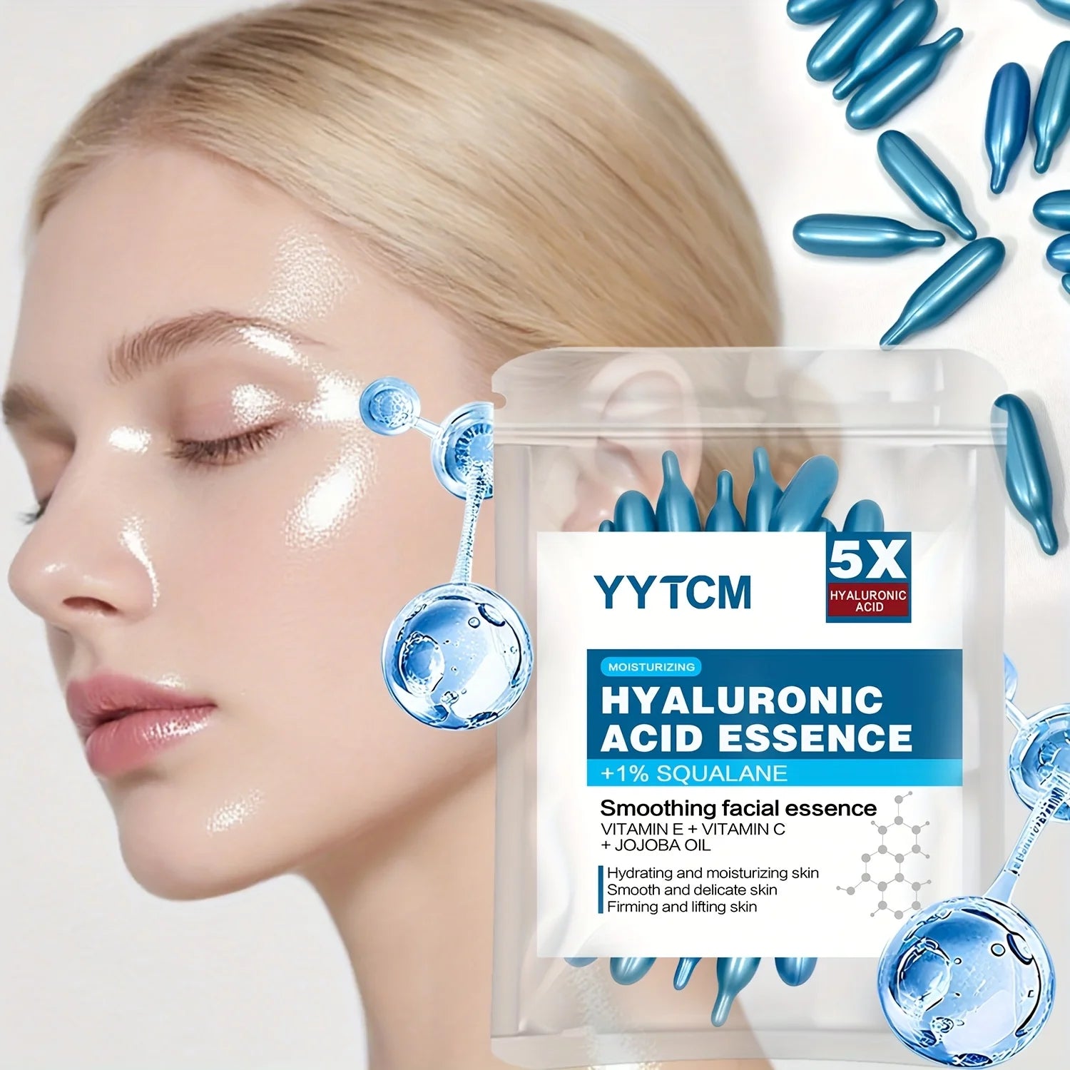 Hyaluronic Acid Skin Essence Capsules – Deep Moisturizing