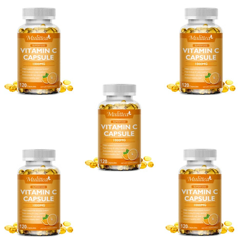 Vitamin C 1000mg – Mulittea Beauty & Health Helper for Skin, Hair & Nails”