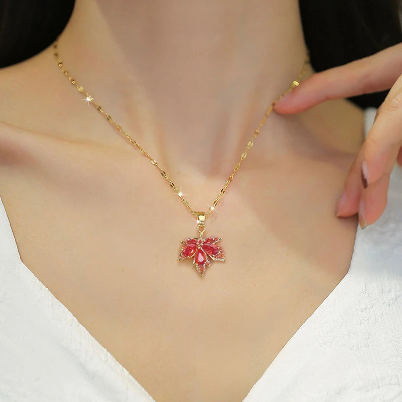 Elegant Micro-Inlaid Zircon Butterfly Choker Necklace