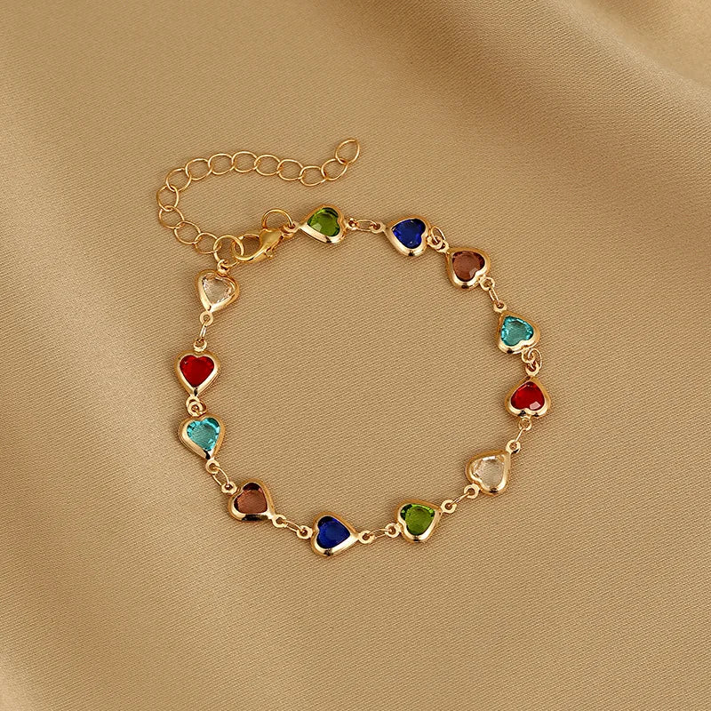 Luxury Heart Zircon Bracelet – Perfect Gift for Women