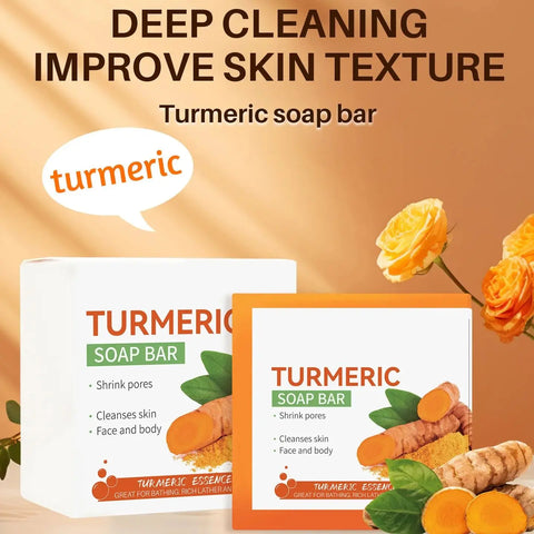 Handcrafted Turmeric Soap – Lightening and Moisturizing Cleanser for Sensitive Skin