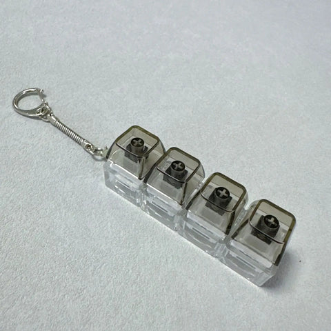 LED Keyboard Keychain Clicker – Light-Up Stress Relief Fidget Toy