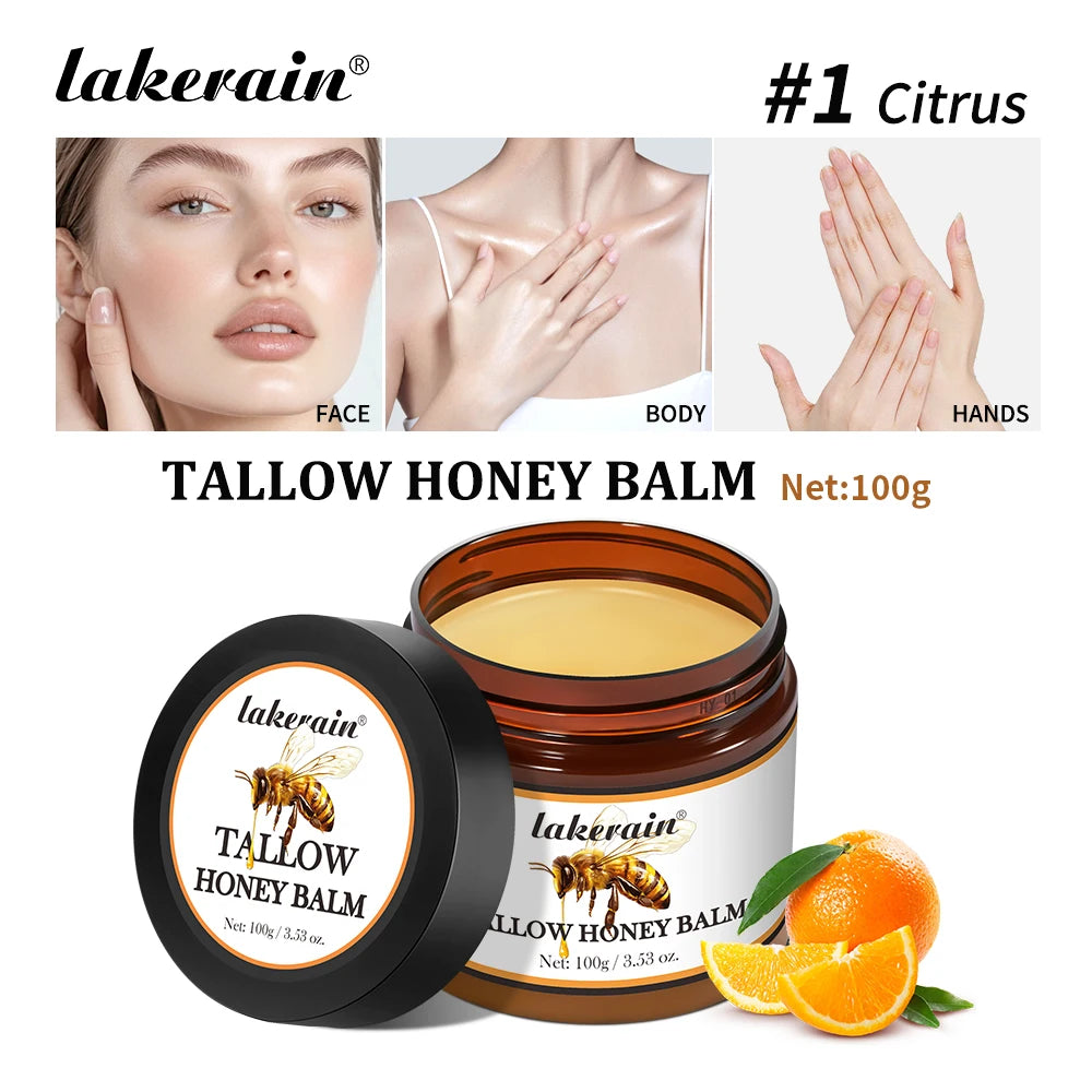 Hydrating Tallow Honey Cream – Natural Relief for Dry, Irritated Skin