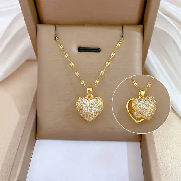 Elegant Micro-Inlaid Zircon Butterfly Choker Necklace