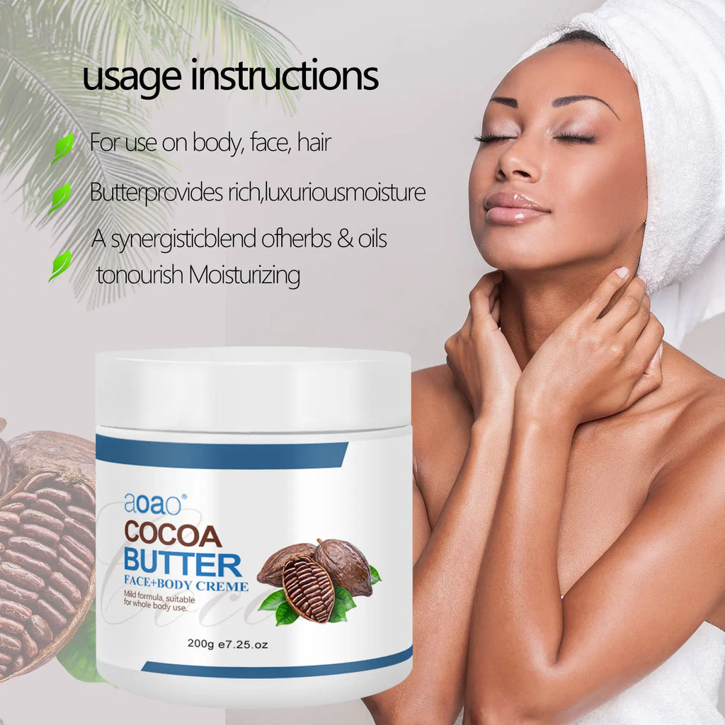 Nourishing Shea Butter Cream – Coconut & Cocoa Formula, Hypoallergenic, Vitamin E
