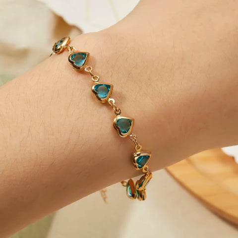 Luxury Heart Zircon Bracelet – Perfect Gift for Women