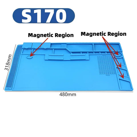 Phone & Circuit Board Repair Mat – Magnetic Silicone