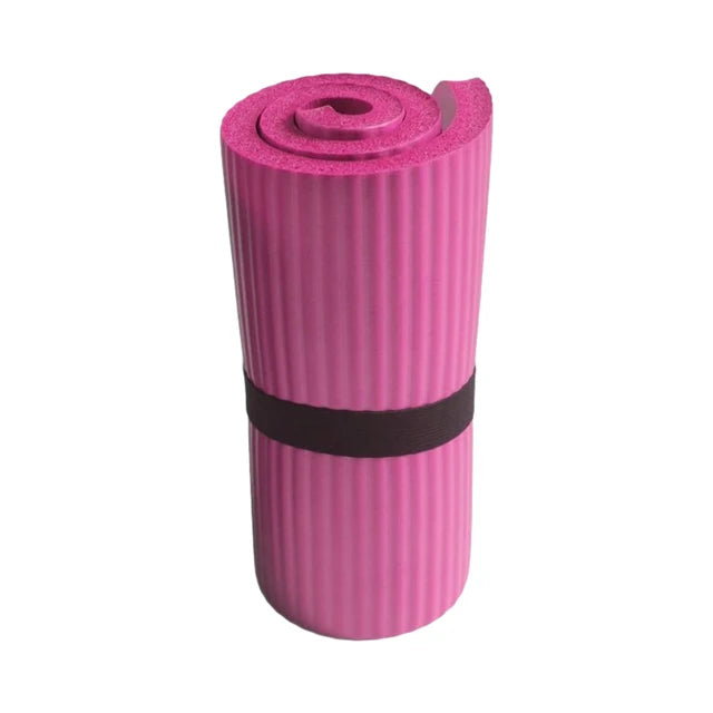 Shock-Absorbing Yoga Mat – 1.5 cm Thick for Pilates & Gymnastics