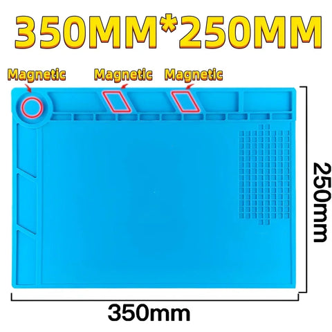 Phone & Circuit Board Repair Mat – Magnetic Silicone