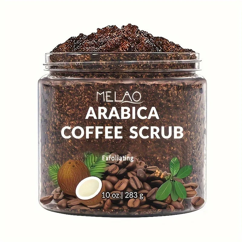All-Natural Coffee & Dead Sea Salt Scrub – MELAO Moisturizing Exfoliating Body Care