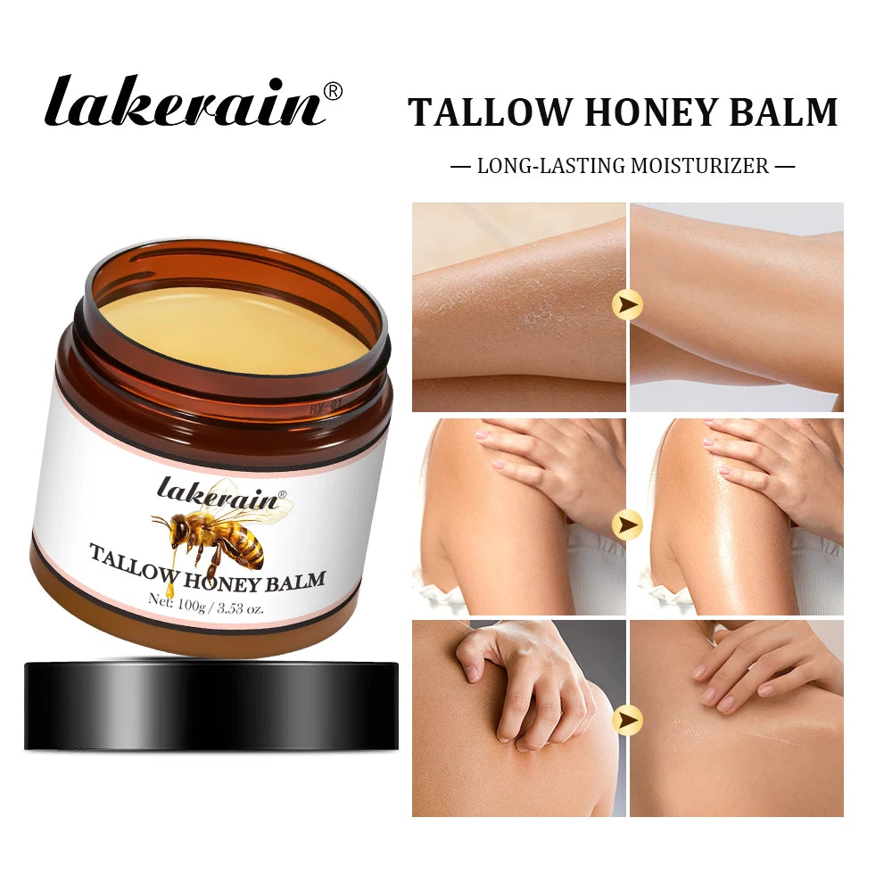Hydrating Tallow Honey Cream – Natural Relief for Dry, Irritated Skin