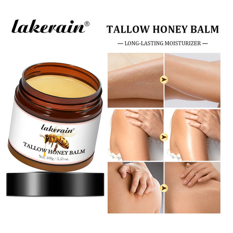 Hydrating Tallow Honey Cream – Natural Relief for Dry, Irritated Skin