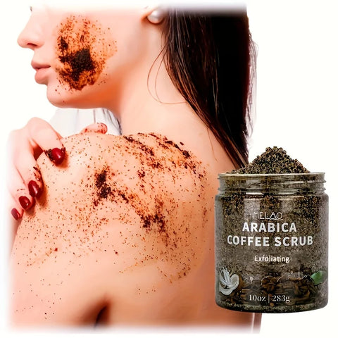 All-Natural Coffee & Dead Sea Salt Scrub – MELAO Moisturizing Exfoliating Body Care
