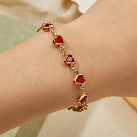 Luxury Heart Zircon Bracelet – Perfect Gift for Women