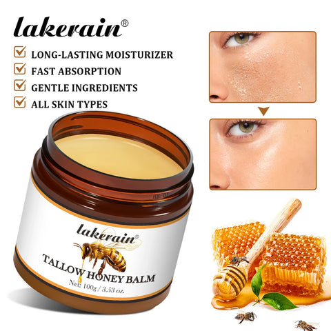 Hydrating Tallow Honey Cream – Natural Relief for Dry, Irritated Skin