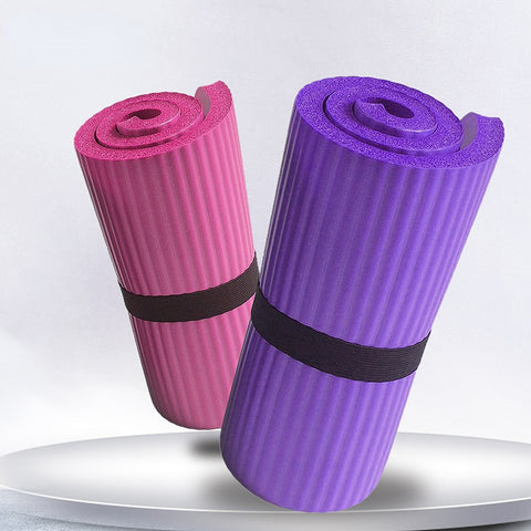 Shock-Absorbing Yoga Mat – 1.5 cm Thick for Pilates & Gymnastics